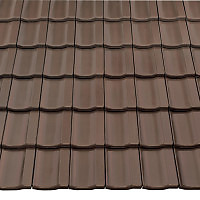 Керамическая черепица Braas Topas 13V антрацитовый ангоба