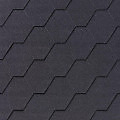 Бітумна черепиця IKO Superglass HEX 01 Black