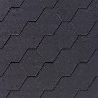 Бітумна черепиця IKO Superglass HEX 01 Black