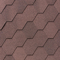 Бітумна черепиця IKO Superglass HEX 07 Dual Brown 
