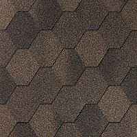 Бітумна черепиця IKO Superglass HEX 53 Autumn Brown