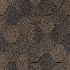 Бітумна черепиця IKO Superglass HEX 53 Autumn Brown Бітумна черепиця IKO Superglass HEX 53 Autumn Brown