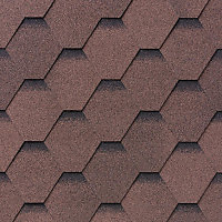 Бітумна черепиця IKO Superglass HEX 27 Dual Brown Ultra