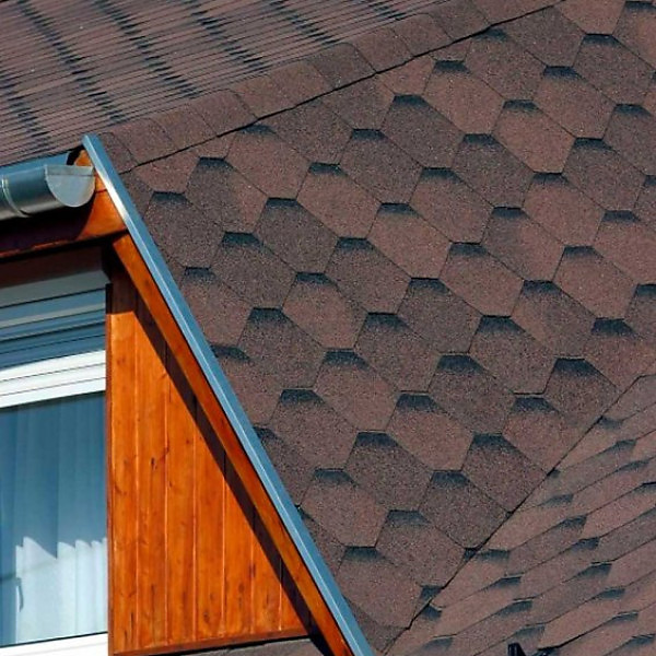 Бітумна черепиця IKO Superglass HEX 27 Dual Brown Ultra
