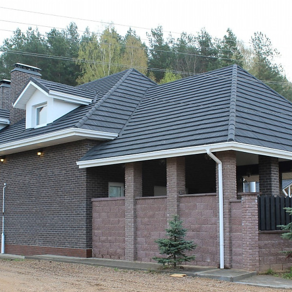 Композитна черепиця Metrotile Woodshake Charcoal