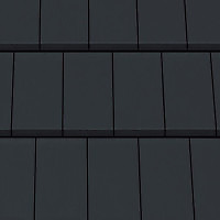 Керамическая черепица Creaton Domino черная матовая ангобированная
