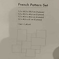 Травертин 1,2см x FRENCH PATTERN SET Tumbled